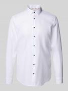 Jake*s Super Slim Fit Business-Hemd mit Kentkragen in Weiss, Größe 41/...