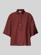 Jake*s Collection Blusenshirt mit 3/4-Ärmel in Bordeaux, Größe 32