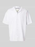 Jack & Jones Premium Regular Fit Freizeithemd aus Baumwoll-Mix mit Lei...