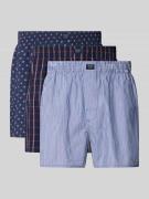 MCNEAL Boxershorts mit elastischem Bund im 3er-Pack in Marine, Größe L
