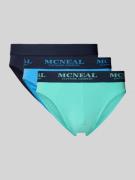 MCNEAL Slip mit elastischem Label-Bund im 3er-Pack in Blau, Größe L
