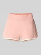 Review Shorts mit elastischem Bund in Altrosa, Größe L