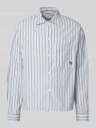 REVIEW Freizeithemd mit Knopfleiste in Bleu, Größe L