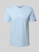 Ellesse T-Shirt mit Label-Print Modell 'OLLIO' in Hellblau, Größe L