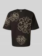 JAKE*S STUDIO MEN Relaxed Fit T-Shirt mit Rundhalsausschnitt in Dunkel...
