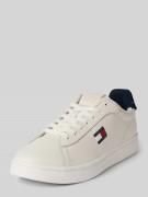 Tommy Jeans Low Top Sneaker aus Rindsleder in Weiss, Größe 43