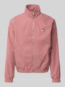 Tommy Jeans Regular Fit Blouson mit Stehkragen in Koralle, Größe L