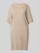 G-Star Raw Knielanges T-Shirt-Kleid mit Rundhalsausschnitt in Beige, G...