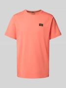 PME Legend T-Shirt mit Label-Detail in Koralle, Größe M