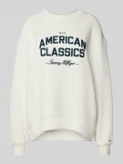 Tommy Hilfiger Relaxed Fit Terry-Sweatshirt aus Baumwollmix in Ecru, G...