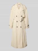 Tommy Hilfiger Regular Fit Trenchcoat mit Reverskragen in Ecru, Größe ...