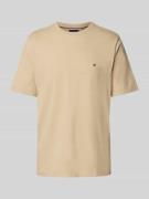 Tommy Hilfiger Regular Fit T-Shirt aus reiner Baumwolle in Beige, Größ...