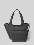 Guess 2-in-1-Handtasche mit Label-Applikation Modell 'CALISTA' in Anth...