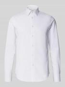 CK Calvin Klein Slim Fit Business-Hemd mit Kentkragen in Weiss, Größe ...