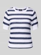 monari Strickpullover mit 1/2-Arm in Marine, Größe 40