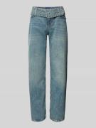 Hugo Blue Baggy Fit Jeans mit Gürtel Modell 'Glory' in Jeansblau, Größ...