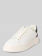 Guess Ledersneaker mit Label-Patch Modell 'ELBA' in Weiss, Größe 40