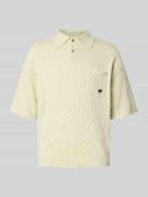BLKVIS Relaxed Fit Poloshirt mit Brusttasche in Hellgruen, Größe L