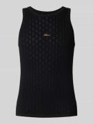 BLKVIS Tanktop mit Label-Stitching in Black, Größe XS