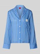 HUGO Pyjama-Oberteil aus reinem Lyocell Modell 'Kleo' in Blau, Größe X...