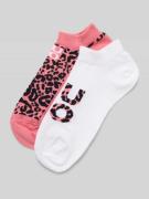 HUGO Sneakersocken mit elastischem Rippenbündchen im 2er-Pack in Hellr...