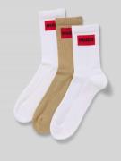 HUGO Socken mit Label-Detail im 3er-Pack in Beige, Größe 39-42