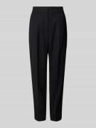 Marc Cain Feminine Fit Anzughose mit Bügelfalten in Black, Größe 34