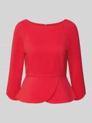 Marc Cain Bluse mit Rundhalsausschnitt und rückseitigem Reißverschluss...