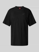 HUGO Relaxed Fit T-Shirt mit Label-Stitching und Rundhalsausschnitt in...