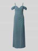 Mascara Abendkleid mit Beinschlitz in Oliv, Größe 36