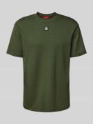 HUGO T-Shirt mit Label-Patch Modell 'Dalile' in Dunkelgruen, Größe XL