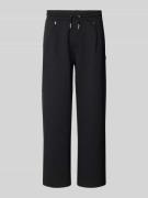 HUGO Sweatpants mit Reißverschlusstaschen Modell 'Dargen' in Black, Gr...
