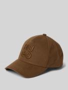 HUGO Basecap mit Label-Stitching Modell 'Jude' in Mittelbraun, Größe 1