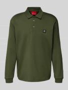 HUGO Poloshirt mit Label-Detail Modell 'Dargenpolo' in Dunkelgruen, Gr...
