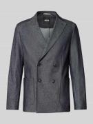 BOSS Slim Fit 2-Knopf-Sakko aus Baumwoll-Mix Modell 'HANRY' in Marine,...
