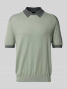 ARMANI EXCHANGE Regular Fit Poloshirt mit Kontrastbesatz in Mint, Größ...