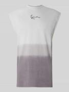 KARL KANI Tanktop mit Label-Stitching in Anthrazit, Größe L