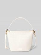 Seidenfelt Handtasche in Flecht-Optik Modell 'KINNA HOBO' in Weiss, Gr...