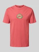SANTA CRUZ T-Shirt mit Label-Print und Rundhalsausschnitt in Koralle, ...
