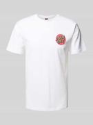 SANTA CRUZ T-Shirt mit Label-Print Modell 'SCREAMING ROSE FLASH' in We...