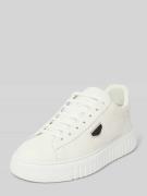 Antony Morato Ledersneaker mit Label-Applikation in Weiss, Größe 40