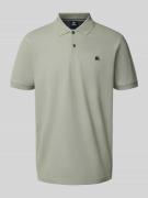 Lerros Poloshirt mit Label-Stitching in Lind, Größe M