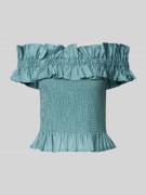 Copenhagen Muse Blusenshirt mit Carmen-Ausschnitt Modell 'MOLLY' in Pe...