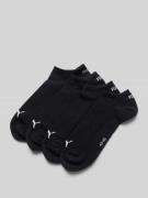 PUMA Sneakersocken mit Label-Detail im 4er-Pack in Black, Größe 39/42