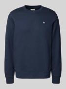 Wood Wood Sweatshirt mit Logo-Badge Modell 'Tye' in Dunkelblau, Größe ...