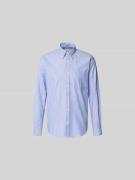 Closed Slim Fit Businesshemd mit Knopfleiste in Hellblau, Größe M