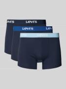 Levi's® Boxershorts mit elastischem Logo-Bund im 3er-Pack in Marine, G...