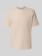 Only & Sons Regular Fit T-Shirt aus Baumwoll-Mix in Beige, Größe L