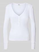 Drykorn Longsleeve mit V-Ausschnitt und Knopfleiste Modell 'KORDELIA' ...
