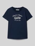 Tommy Hilfiger Teens Regular Fit T-Shirt aus Baumwoll-Mix in Marine, G...